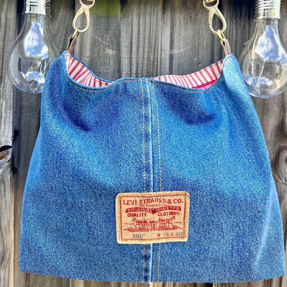 Repurposed Levi Jeans Bag